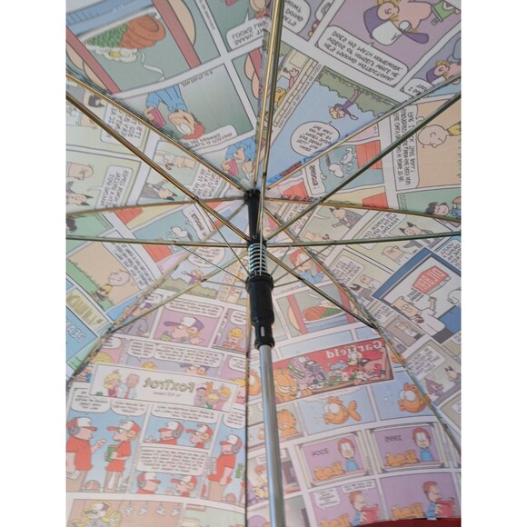 Ppi Peanuts Comic Strip Character Umbrella/ New/33in Wood Handle RARE - Picture 2 of 16